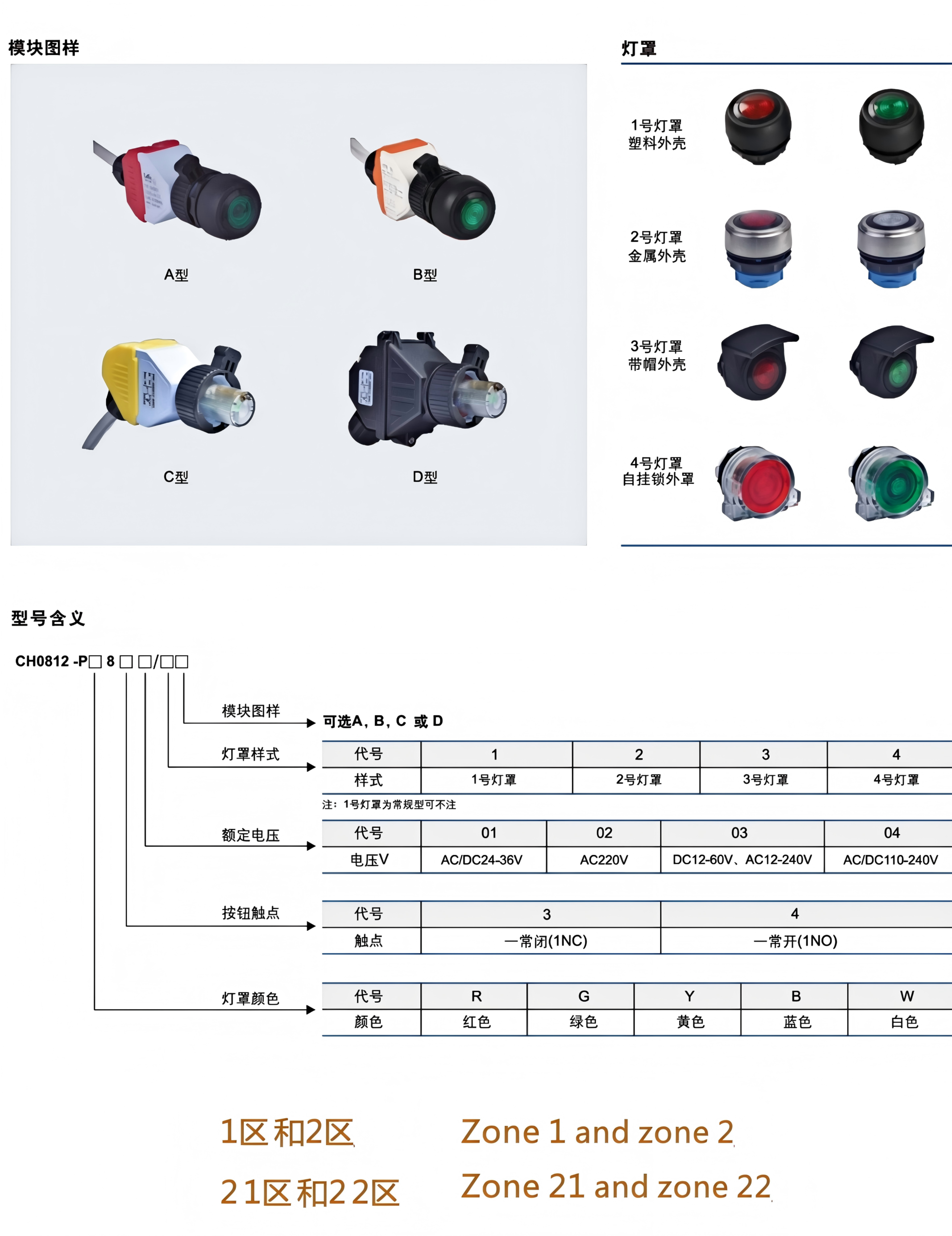 ch0812 8 explosion proof lit button module