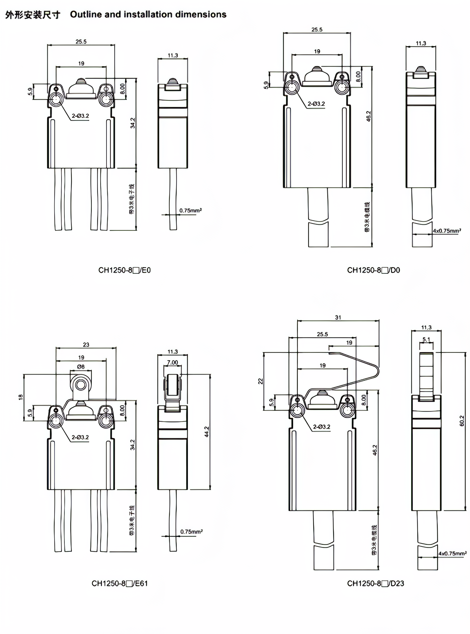 ch1250 8 ex position switch