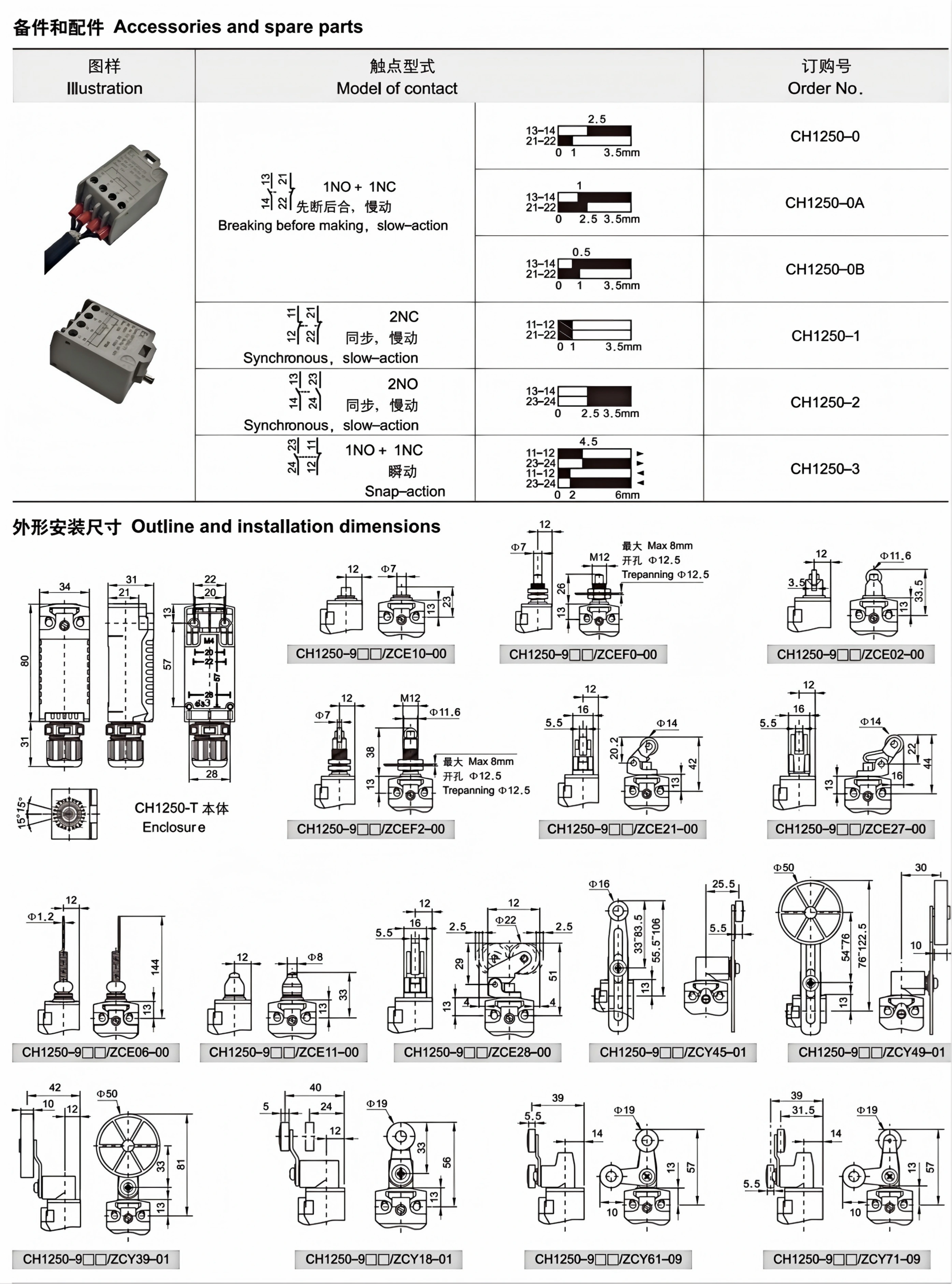 CH1250-9 Ex Position Switch ch1250 9 ex position switch