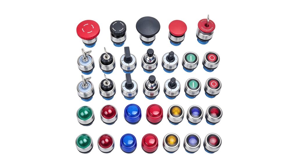 ATEX 114 vs ATEX 153: Who Is Responsible for What? Representative panel-mount control components used to illustrate ATEX product and workplace responsibilities
