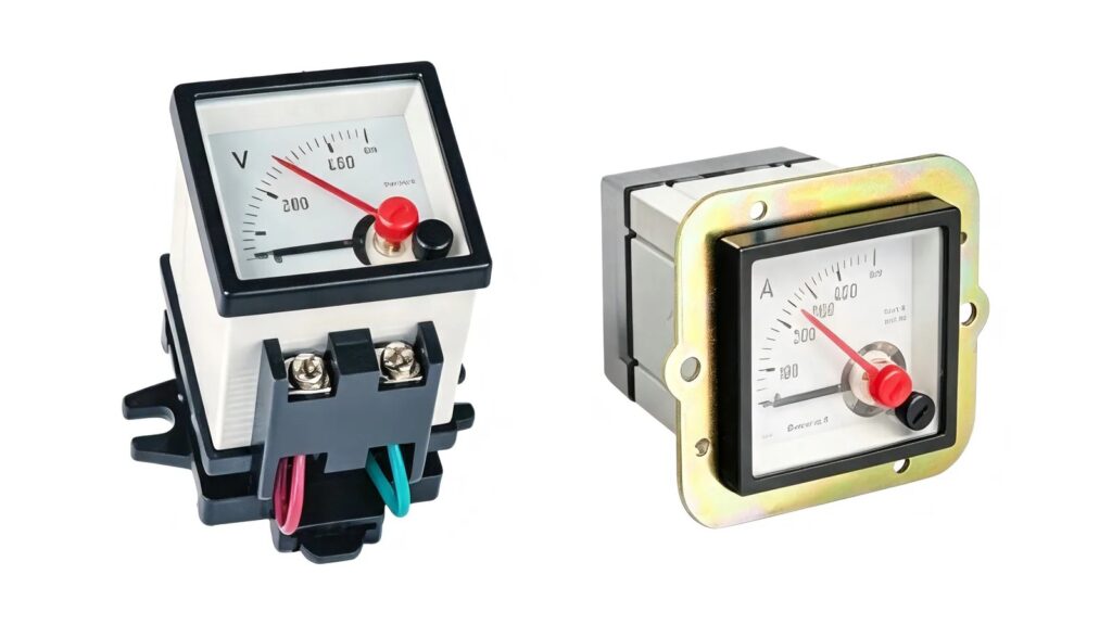 Equipment Protection Levels Explained: Ga, Gb, Gc, Da, Db and Dc Front and rear views of analog voltmeter and ammeter modules on a white background