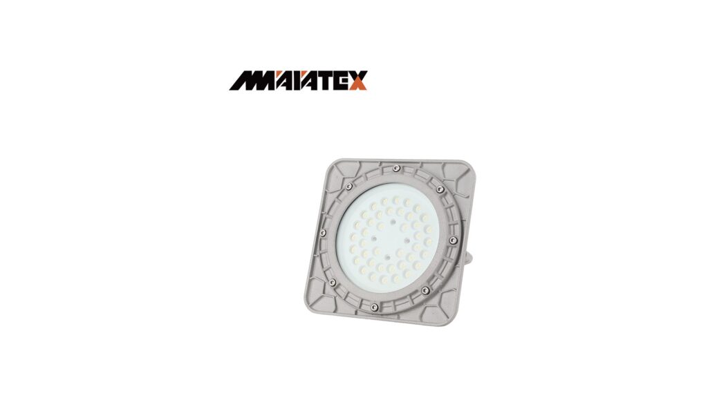 MMAIATEX Publishes Three New English Guides for Ex Compliance and Control Station Buyers Representative MMAIATEX square industrial LED luminaire used for the English buyer-guide update