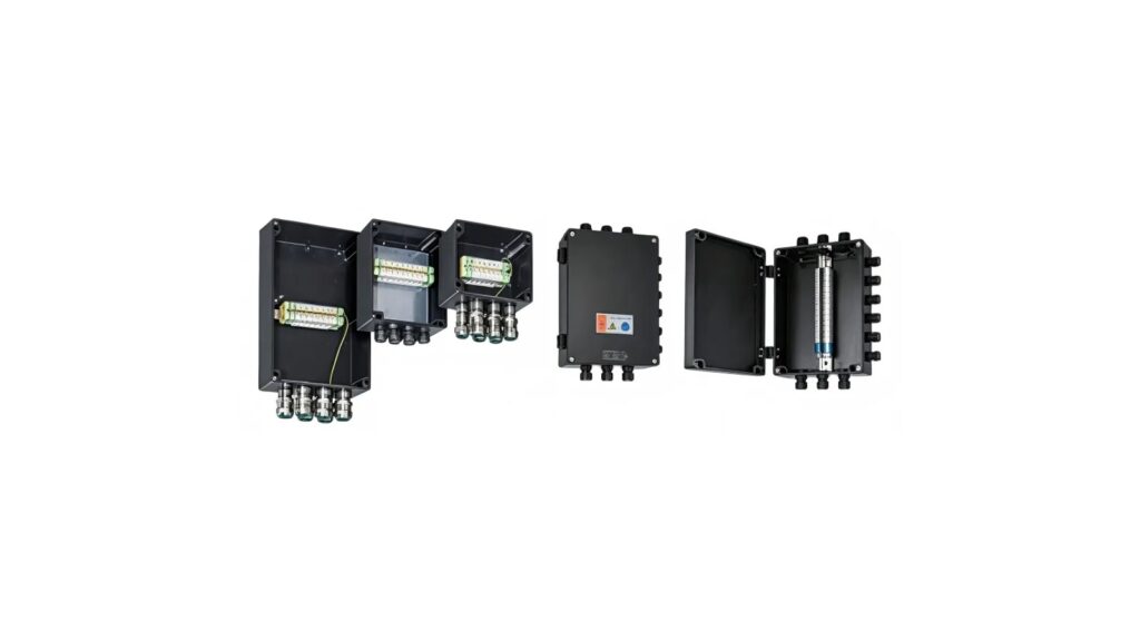 Can You Drill or Modify an Explosion-Proof Enclosure? 10 Buyer FAQs Open and closed junction boxes showing terminals and cable entries before any enclosure modification